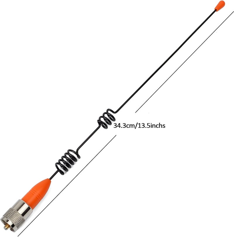 HYS VHF Marine/Boats Radio Antenna, Low-Profile 156-163mhz Antennas W/16.4ft(5m) RG58 Low Loss Premium Coaxial Cable with PL259 for Standard Truck Horizon Cobra Icom VHF Marine Mobile Radio - Image 3